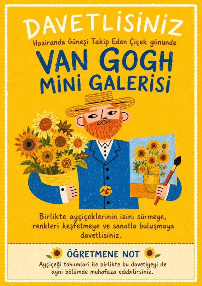 Van Gogh mini galerisi davetiyesi