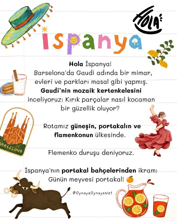 İspanya durağı — Hola: Gaudí'nin mozaik kertenkelesi, flamenko duruşu, portakal ikramı
